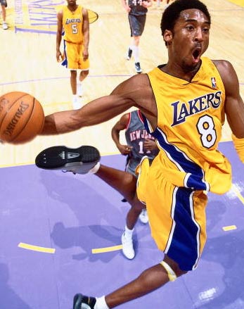 lebron james dunk on kobe. Should Kobe Get Two Numbers