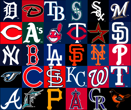 Major League Baseball Team Logos